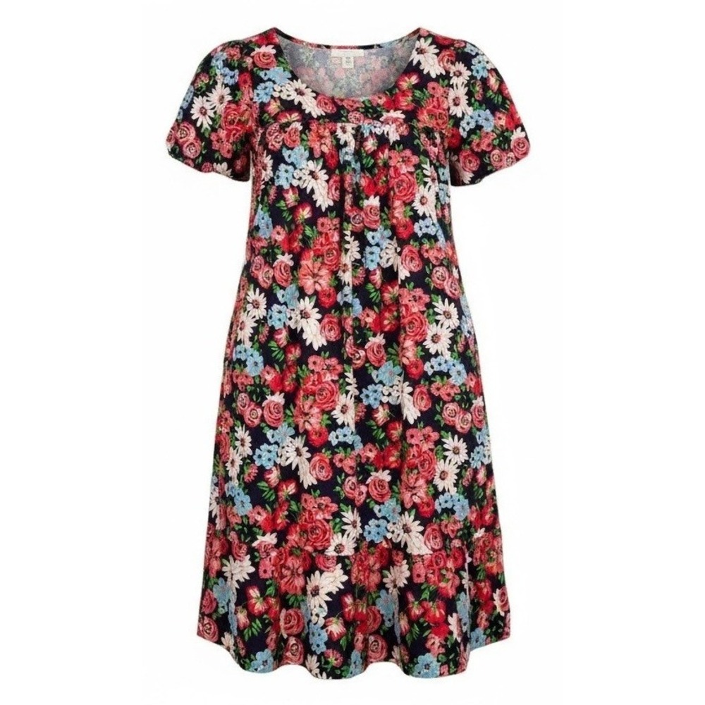 Vermont Country Store Green Mountain Mercantile Floral Cotton Dress –‎ Size M